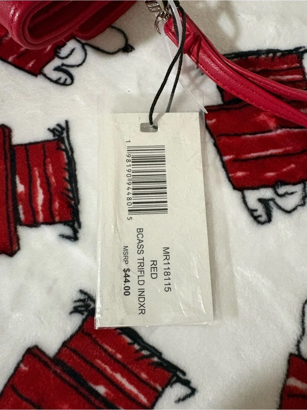 Steve Madden Red Wristlet Wallet with Logo Plate